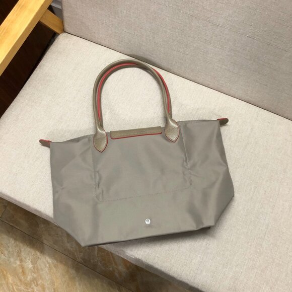 Longchamp Le Pliage Club 70th Women's M Shoulder Bags Tan Canvas Tote Medium - Picture 2 of 8